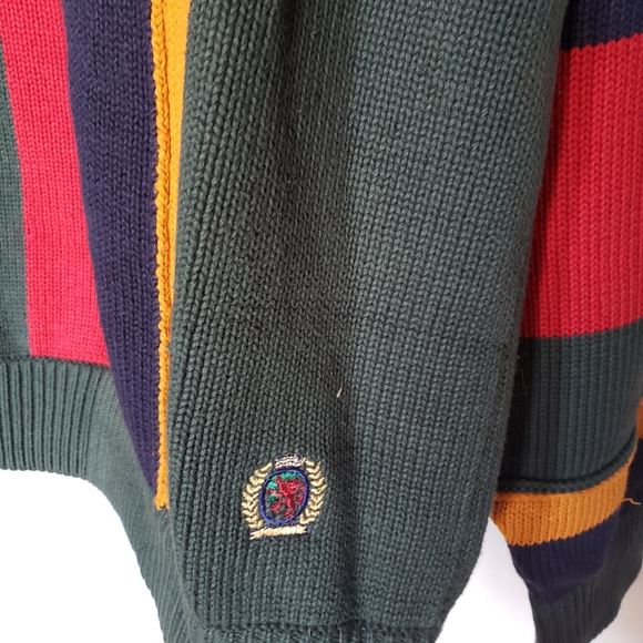 VINTAGE • Tommy Hilfiger color block knit sweater - Picture 5 of 9
